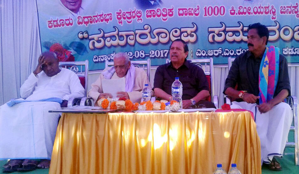 ಶಾಶ್ವತ ನೀರಾವರಿ ಯೋಜನೆಗಳಿಗೆ ಮುಖ್ಯಮಂತ್ರಿಗಳು ಮನಸ್ಸು ಮಾಡಬೇಕು: ಹೆಚ್.ಎಸ್. ದೊರೆಸ್ವಾಮಿ